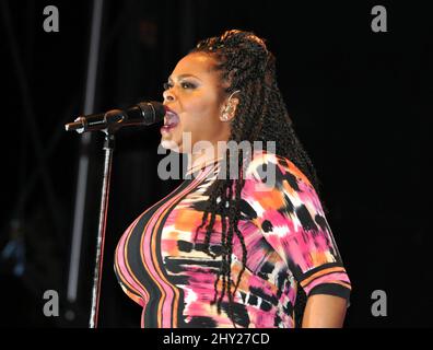 Jill Scott si esibisce al Richmond Jazz Festival annuale 4th al Maymont Park di Richmond Foto Stock