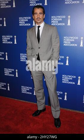 Colin Farrell partecipa al Luncheon di installazione dell'Associazione della Stampa estera di Hollywood a Los Angeles, California. Foto Stock