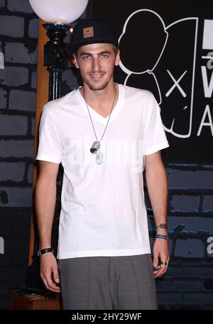 Kendall Schmidt, Big Time Rush, che partecipa ai MTV Video Music Awards 2013 al Barclay Center di Brooklyn, New York. Foto Stock