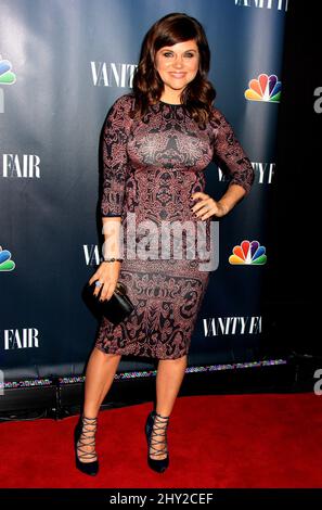 Tiffani Thiessen partecipa alla festa di lancio NBC / Vanity Fair 2013 a New York. Foto Stock