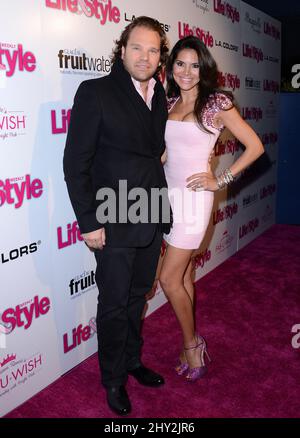 Joyce Giraud, Michael Ohoven che partecipa alla Hollywood in Bright Pink Party a Los Angeles, California, USA. Foto Stock