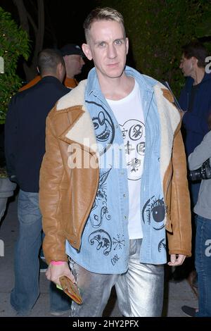 Jeremy Scott ha visto fuori e circa a Hollywood occidentale, California. Foto Stock