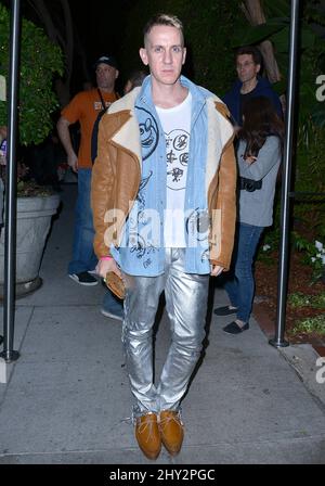 Jeremy Scott ha visto fuori e circa a Hollywood occidentale, California. Foto Stock