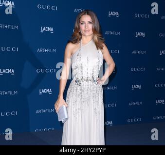 Salma Hayek partecipa al LACMA 2013 Art + Film Gala in onore di Martin Scorsese e David Hockney al Los Angeles County Museum of Art di Los Angeles. Foto Stock