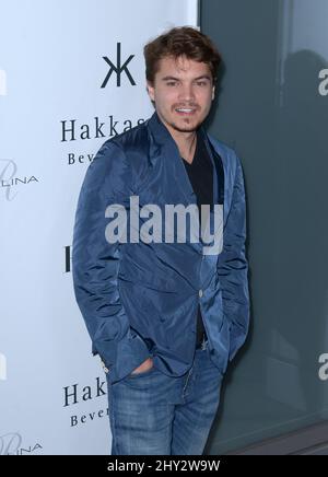 Emile Hirsch partecipa al flaunt Magazine en Garde! Festa di lancio del rilascio tenuto al ristorante Hakkasan Foto Stock