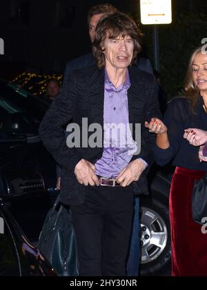 Mick Jagger partecipa al lancio della Banana Republic l'Wren Scott Collection al Chateau Marmont di Los Angeles, California. Foto Stock