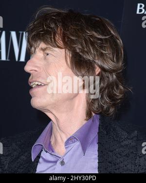 Mick Jagger partecipa al lancio della Banana Republic l'Wren Scott Collection al Chateau Marmont di Los Angeles, California. Foto Stock