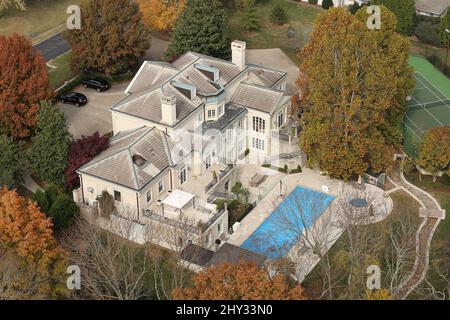 Vista dall'alto di Keith Urban e Nicole Kidman's Nashville Home in Tennessee. Foto Stock