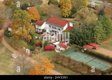 Vista dall'alto della casa di Nashville di Dolly Parton in Tennessee. Foto Stock