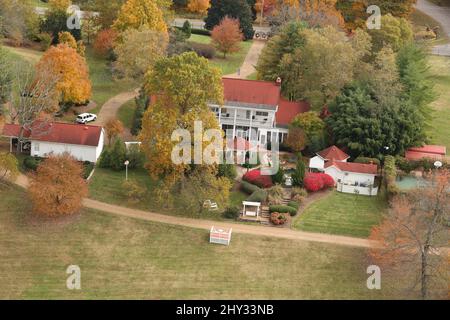 Vista dall'alto della casa di Nashville di Dolly Parton in Tennessee. Foto Stock