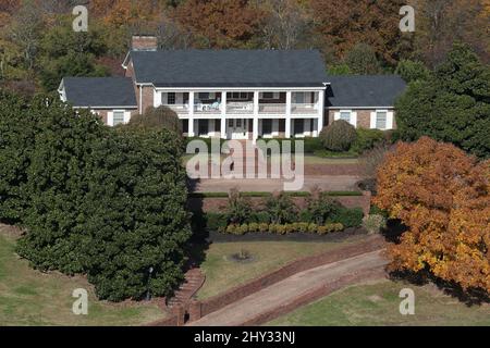 Vista dall'alto della casa Nashville di Garth Brook in Tennessee. Foto Stock