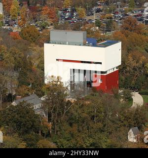 Vista dall'alto della casa di Nashville di John Rich in Tennessee. Foto Stock