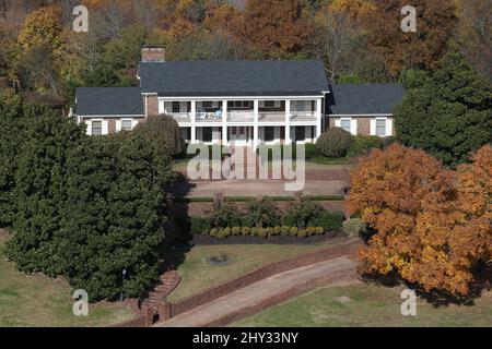 Vista dall'alto della casa Nashville di Garth Brook in Tennessee. Foto Stock