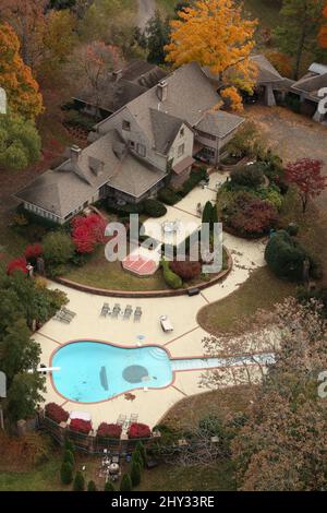 Una vista dall'alto della casa Nashville di Webb Pierce in Tennessee. Foto Stock