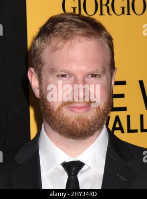 Henry Zebrowski partecipa alla prima di 'il lupo di Wall Street' a New York. Foto Stock