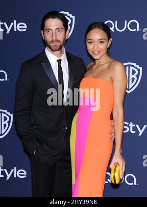 Ashley Madekwe frequenta l'annuale InStyle 15th e Warner Bros Golden Globes dopo la festa al Beverly Hilton Hotel Foto Stock