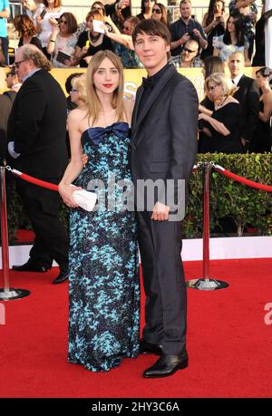 Paul Dano e Zoe Kazan partecipano ai premi annuali SAG 20th presso il Shrine Auditorium di Los Angeles, California, 18th gennaio. Foto Stock