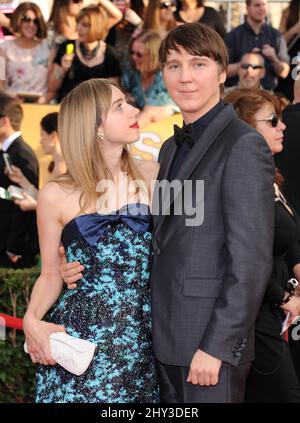 Paul Dano e Zoe Kazan partecipano ai 20th premi annuali di Guild degli attori dello schermo che si tengono presso l'Auditorium del Santuario Foto Stock