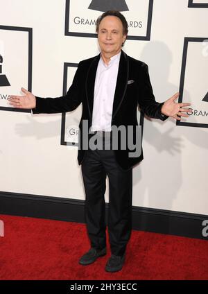 Billy Crystal partecipa ai GRAMMY Awards annuali 56th che si tengono presso lo Staple Center di Los Angeles, USA Foto Stock