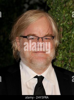 24 febbraio 2013 West Hollywood, CA. Philip Seymour Hoffman Vanity Fair Oscar Party 2013 che si tiene presso il Sunset Tower Hotel Foto Stock