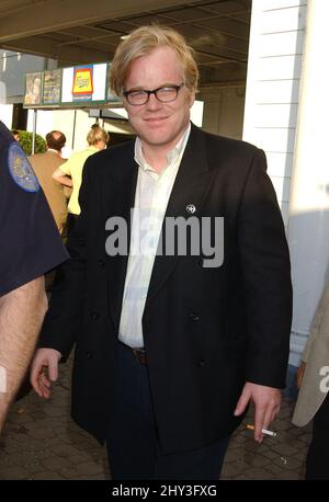 4 maggio 2002 Louisville, KY Philip Seymour Hoffman 'The 128th Annual Kentucky Derby' tenuto a Churchill Downs Foto Stock