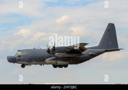 USAF Lockheed MC-130H Hercules, Combat Talon II, aereo missione speciale. Le missioni MC-130 sono infiltrazione, esfiltrazione e rialimentazione di forze speciali Foto Stock