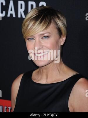 Robin Wright partecipa allo speciale screening di House of Cards, stagione 2 presso la Director's Guild of America di Los Angeles, CA, USA, il 13 febbraio 2014. Foto Stock