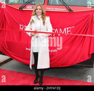 Tracey Bregman partecipa al "Ride of Fame" Honors Tracey Bregman al Pier 78 il 7 aprile 2014. Foto Stock