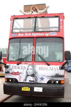 Tracey Bregman partecipa al "Ride of Fame" Honors Tracey Bregman al Pier 78 il 7 aprile 2014. Foto Stock