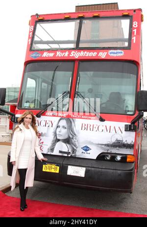 Tracey Bregman partecipa al "Ride of Fame" Honors Tracey Bregman al Pier 78 il 7 aprile 2014. Foto Stock