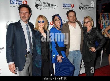 David Arquette, Rosanna Arquette, Alexis Arquette, Richmond Arquette e Patricia Arquette durante l'Indian Film Festival di Los Angeles notte di apertura della prima di 'OLD' sui tappeti rossi che si tiene presso i cinema ARCLIGHT di Hollywood. Foto Stock