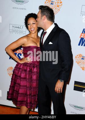 Tamera Mowry-Housley e Adam Housley partecipano al 21st Annual Race to Erase MS Gala a Los Angeles, California. Foto Stock