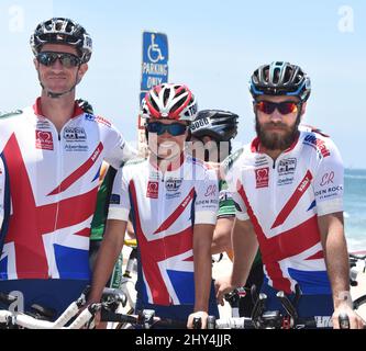 Pippa Middleton inizia il ciclo di 3.000 miglia attraverso gli Stati Uniti come parte della sfida Race Across America per la Michael Matthews Foundation Foto Stock