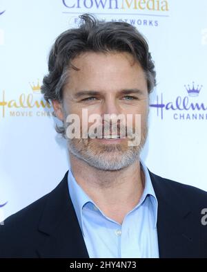 Dylan Neal partecipa all'Summer 2014 TCA: Hallmark's 'Northpole Christmas Celebration' al Northpole Manor a Beverley Hills Foto Stock