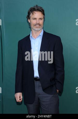 Dylan Neal partecipa all'Summer 2014 TCA: Hallmark's 'Northpole Christmas Celebration' al Northpole Manor a Beverley Hills Foto Stock