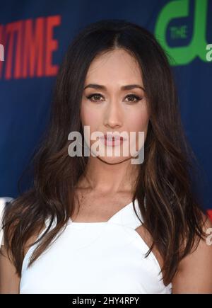 Maggie Q partecipa al CBS-CW-Showtime Summer TCA Press Tour 2014 al Pacific Design Center di Los Angeles, California. Foto Stock