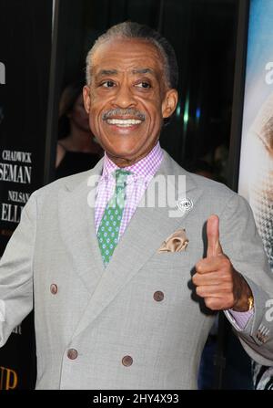 Il reverendo al Sharpton partecipa al 'Get on Up' New York Premiere tenuto al Teatro Apollo il 21 luglio 2014. Foto Stock