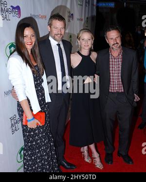 Christina McLarty, James Tupper, Anne Heche, David Arquette partecipano al concerto IMAGINE Ball LA Benefit tenuto presso la House of Blues a Los Angeles, USA. Foto Stock