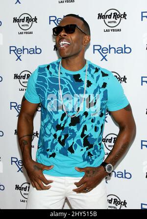 R&B Singer Mario suona al Rehab Pool dell'Hard Rock Hotel & Casino di Las Vegas. Foto Stock