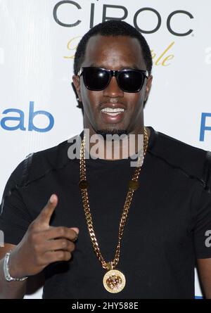 Puff Daddy che partecipa ad una fotocall a Las Vegas, Nevada. Foto Stock