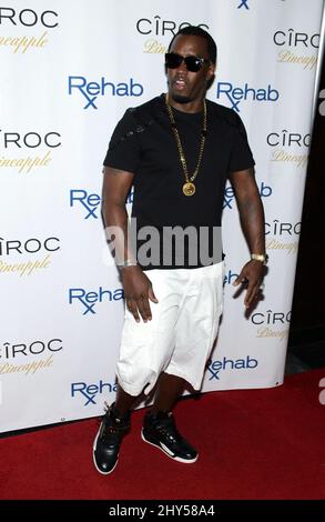 Puff Daddy che partecipa ad una fotocall a Las Vegas, Nevada. Foto Stock