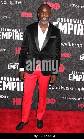 Michael Kenneth Williams ha partecipato al 'Boardwalk Empire' Season Five New York Premiere presso lo Ziegfeld Theatre il 03 settembre 2014 a New York City. Foto Stock