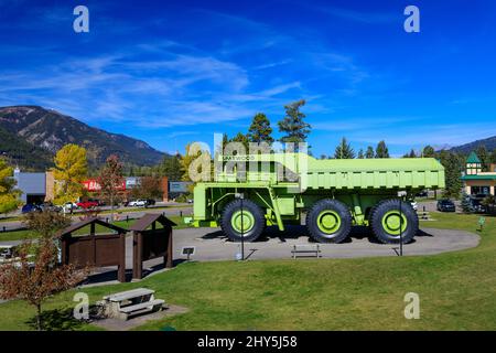 Sparwood, Canada - 23 settembre 2021: Il Terex 33-19 'Titan' è stato un prototipo di fuoristrada. Solo un 33-19 è stato prodotto ed è stato il th Foto Stock