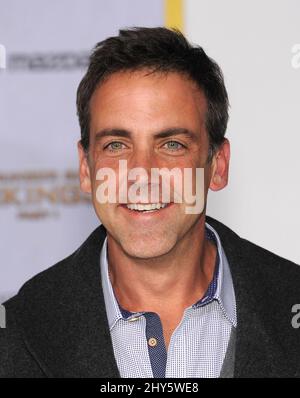 Carlos Ponce partecipa al 'The Hunger Games: Mockingjay - Part 1' Premiere a Los Angeles, California. Foto Stock