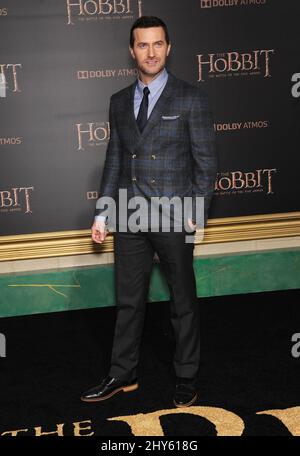 Richard Armitage partecipa alla prima "The Hobbit: The Battle of the Five Armies" tenutasi al Dolby Theatre di Los Angeles, USA. Foto Stock