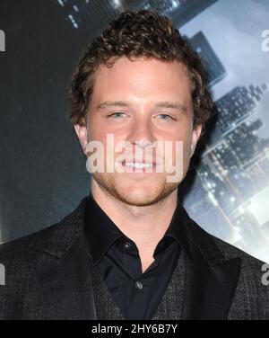 Jonny Weston partecipa al 'Project Almanaca' Los Angeles Premiere tenuto al TCL Chinese Theatre Foto Stock