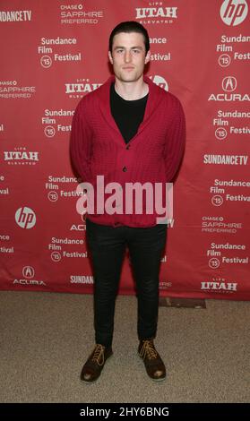 James Frecheville partecipa al Sundance Film Festival Premiere del 2015 dell'ESPERIMENTO DELLA PRIGIONE DI STANFORD tenuto all'Eccles Theatre Foto Stock