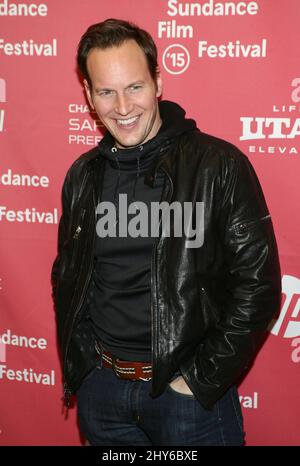 Patrick Wilson partecipa alla prima di Zipper al Sundance Film Festival 2015 a Park City, Utah. Foto Stock