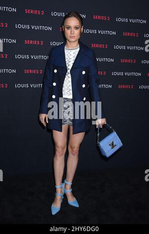 Brie Larson partecipa a un evento chiamato, Louis Vuitton svela una mostra non convenzionale, 'SERIES 2 ??? Passato, presente e futuro". Questa mostra è un'interpretazione moderna e inaspettata di una sfilata di moda. 5 febbraio 2015 Los Angeles, CA. Foto Stock