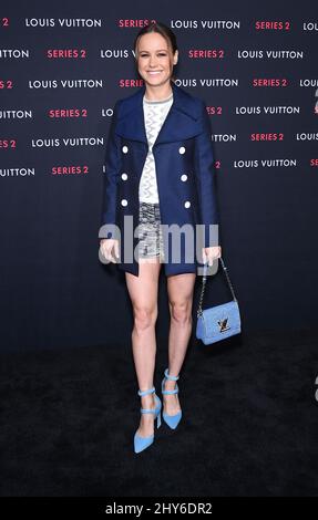 Brie Larson partecipa a un evento chiamato, Louis Vuitton svela una mostra non convenzionale, 'SERIES 2 ??? Passato, presente e futuro". Questa mostra è un'interpretazione moderna e inaspettata di una sfilata di moda. 5 febbraio 2015 Los Angeles, CA. Foto Stock